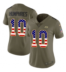 Women's Nike Tampa Bay Buccaneers #10 Adam Humphries Limited Olive/USA Flag 2017 Salute to Service NFL Jersey