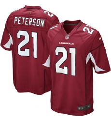 Men's Nike Arizona Cardinals #21 Patrick Peterson Game Red Team Color NFL Jersey