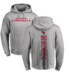 NFL Nike Arizona Cardinals #90 Robert Nkemdiche Ash Backer Pullover Hoodie
