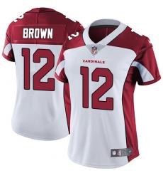 Women's Nike Arizona Cardinals #12 John Brown White Vapor Untouchable Limited Player NFL Jersey