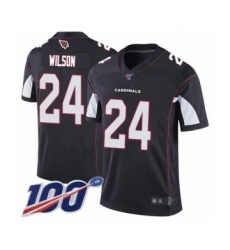 Men's Arizona Cardinals #24 Adrian Wilson Black Alternate Vapor Untouchable Limited Player 100th Season Football Jersey