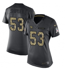 Women's Nike Arizona Cardinals #53 A.Q. Shipley Limited Black 2016 Salute to Service NFL Jersey