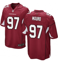 Men's Nike Arizona Cardinals #97 Josh Mauro Game Red Team Color NFL Jersey