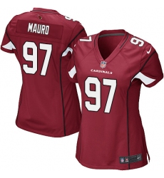 Women's Nike Arizona Cardinals #97 Josh Mauro Game Red Team Color NFL Jersey