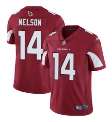 Men's Nike Arizona Cardinals #14 J.J. Nelson Red Team Color Vapor Untouchable Limited Player NFL Jersey