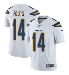 Men's Nike Los Angeles Chargers #14 Dan Fouts White Vapor Untouchable Limited Player NFL Jersey