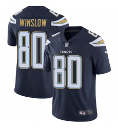 Men's Nike Los Angeles Chargers #80 Kellen Winslow Navy Blue Team Color Vapor Untouchable Limited Player NFL Jersey