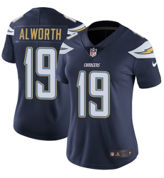 Women's Nike Los Angeles Chargers #19 Lance Alworth Navy Blue Team Color Vapor Untouchable Limited Player NFL Jersey