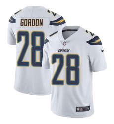 Men's Nike Los Angeles Chargers #28 Melvin Gordon White Vapor Untouchable Limited Player NFL Jersey