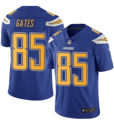 Youth Nike Los Angeles Chargers #85 Antonio Gates Limited Electric Blue Rush Vapor Untouchable NFL Jersey