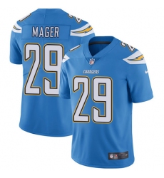 Men's Nike Los Angeles Chargers #29 Craig Mager Electric Blue Alternate Vapor Untouchable Limited Player NFL Jersey