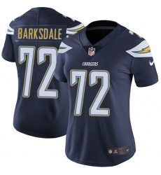 Women's Nike Los Angeles Chargers #72 Joe Barksdale Navy Blue Team Color Vapor Untouchable Limited Player NFL Jersey