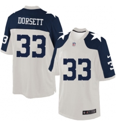 Men's Nike Dallas Cowboys #33 Tony Dorsett Limited White Throwback Alternate NFL Jersey