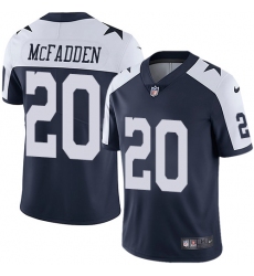 Men's Nike Dallas Cowboys #20 Darren McFadden Navy Blue Throwback Alternate Vapor Untouchable Limited Player NFL Jersey