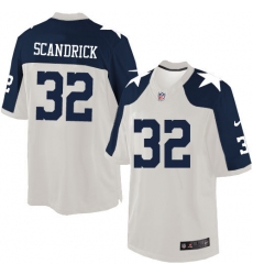 Men's Nike Dallas Cowboys #32 Orlando Scandrick Limited White Throwback Alternate NFL Jersey