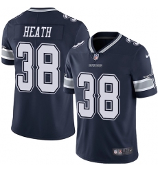 Youth Nike Dallas Cowboys #38 Jeff Heath Navy Blue Team Color Vapor Untouchable Limited Player NFL Jersey