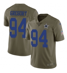 Youth Nike Dallas Cowboys #94 Randy Gregory Limited Olive 2017 Salute to Service NFL Jersey