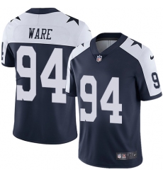 Youth Nike Dallas Cowboys #94 DeMarcus Ware Navy Blue Throwback Alternate Vapor Untouchable Limited Player NFL Jersey
