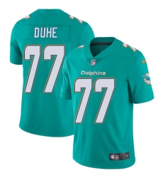 Men's Nike Miami Dolphins #77 Adam Joseph Duhe Aqua Green Team Color Vapor Untouchable Limited Player NFL Jersey
