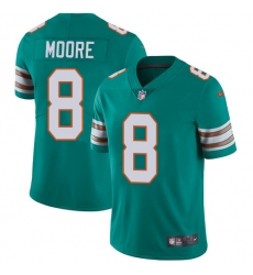 Youth Nike Miami Dolphins #8 Matt Moore Aqua Green Alternate Vapor Untouchable Limited Player NFL Jersey