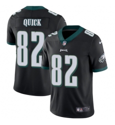 Men's Nike Philadelphia Eagles #82 Mike Quick Black Alternate Vapor Untouchable Limited Player NFL Jersey