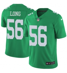Men's Nike Philadelphia Eagles #56 Chris Long Limited Green Rush Vapor Untouchable NFL Jersey