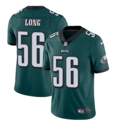 Men's Nike Philadelphia Eagles #56 Chris Long Midnight Green Team Color Vapor Untouchable Limited Player NFL Jersey