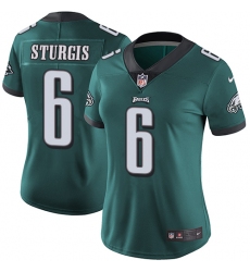 Women's Nike Philadelphia Eagles #6 Caleb Sturgis Midnight Green Team Color Vapor Untouchable Limited Player NFL Jersey