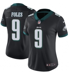 Women's Nike Philadelphia Eagles #9 Nick Foles Black Alternate Vapor Untouchable Limited Player NFL Jersey