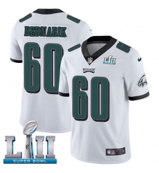 Youth Nike Philadelphia Eagles #60 Chuck Bednarik White Vapor Untouchable Limited Player Super Bowl LII NFL Jersey