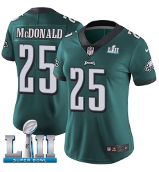 Women's Nike Philadelphia Eagles #25 Tommy McDonald Midnight Green Team Color Vapor Untouchable Limited Player Super Bowl LII NFL Jersey