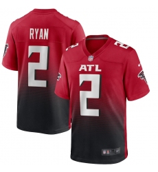 Men's Atlanta Falcons #2 Matt Ryan Nike Red 2nd Alternate Limited Jersey