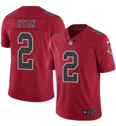 Men's Nike Atlanta Falcons #2 Matt Ryan Elite Red Rush Vapor Untouchable NFL Jersey