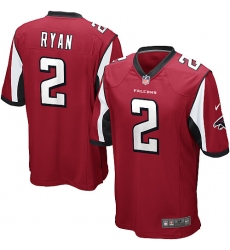 Youth Nike Atlanta Falcons #2 Matt Ryan Game Red Team Color NFL Jersey