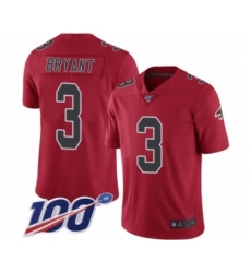 Youth Atlanta Falcons #3 Matt Bryant Limited Red Rush Vapor Untouchable 100th Season Football Jersey