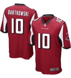 Men's Nike Atlanta Falcons #10 Steve Bartkowski Game Red Team Color NFL Jersey