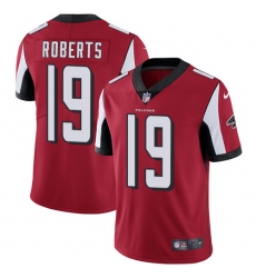 Men's Nike Atlanta Falcons #19 Andre Roberts Red Team Color Vapor Untouchable Limited Player NFL Jersey