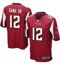 Men's Nike Atlanta Falcons #12 Mohamed Sanu Game Red Team Color NFL Jersey