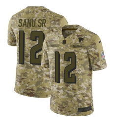 Men's Nike Atlanta Falcons #12 Mohamed Sanu Limited Camo 2018 Salute to Service NFL Jersey
