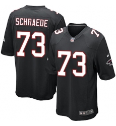 Men's Nike Atlanta Falcons #73 Ryan Schraeder Game Black Alternate NFL Jersey