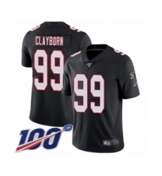 Men's Atlanta Falcons #99 Adrian Clayborn Black Alternate Vapor Untouchable Limited Player 100th Season Football Jersey