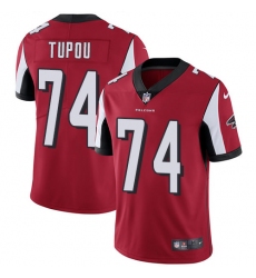 Youth Nike Atlanta Falcons #74 Tani Tupou Red Team Color Vapor Untouchable Limited Player NFL Jersey
