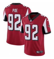 Men's Nike Atlanta Falcons #92 Dontari Poe Red Team Color Vapor Untouchable Limited Player NFL Jersey