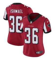 Women's Nike Atlanta Falcons #36 Kemal Ishmael Red Team Color Vapor Untouchable Limited Player NFL Jersey