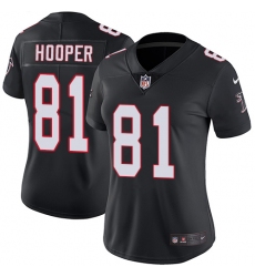Women's Nike Atlanta Falcons #81 Austin Hooper Black Alternate Vapor Untouchable Limited Player NFL Jersey