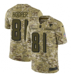 Youth Nike Atlanta Falcons #81 Austin Hooper Limited Camo 2018 Salute to Service NFL Jersey