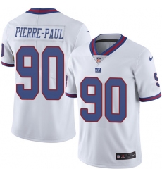 Youth Nike New York Giants #90 Jason Pierre-Paul Limited White Rush Vapor Untouchable NFL Jersey