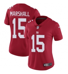 Women's Nike New York Giants #15 Brandon Marshall Red Alternate Vapor Untouchable Limited Player NFL Jersey