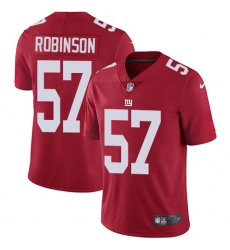 Youth Nike New York Giants #57 Keenan Robinson Red Alternate Vapor Untouchable Limited Player NFL Jersey