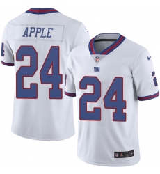 Men's Nike New York Giants #24 Eli Apple Limited White Rush Vapor Untouchable NFL Jersey